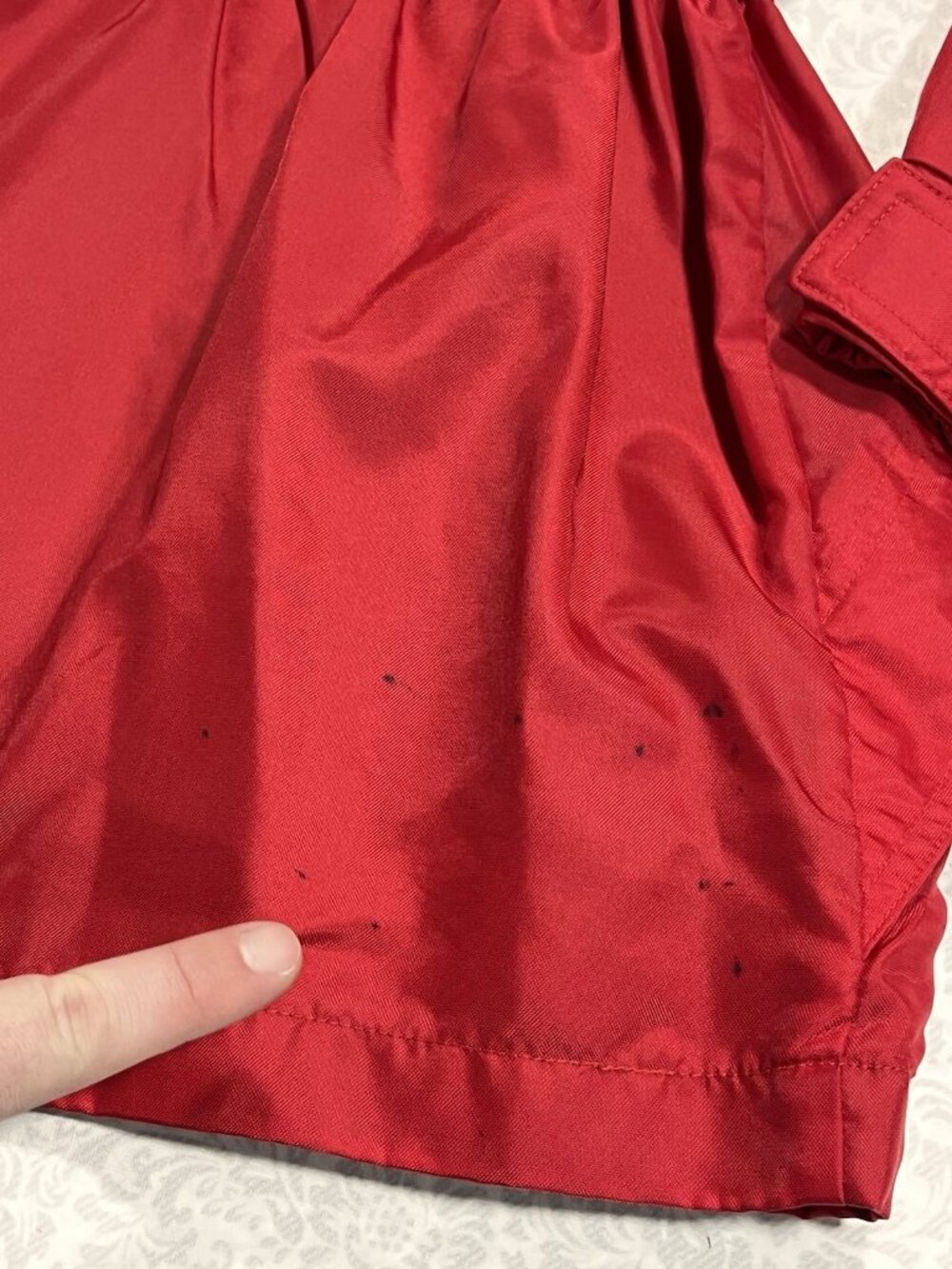 Vintage Tommy Hilfiger Red Jacket Womens Small Colorblock Lined 90s - Picture 13 of 13